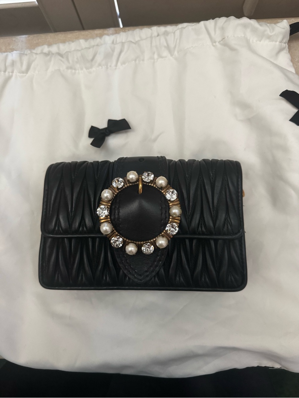 Miu Miu Matelasse Jewel Purse